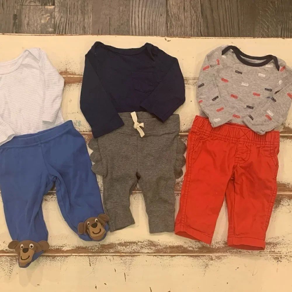 Three set bundle newborn boy long sleeve